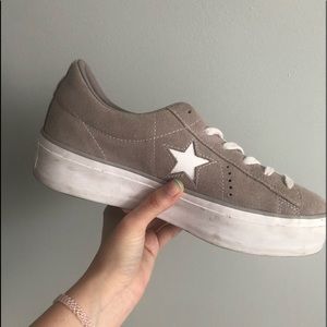 RARE Converse One Star Wedge Sneakers